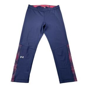 Under Armour Heatgear Compression Crop Navy Pink